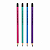 LAPIS HB NEON DE RESINA PLÁSTICA REDONDO COM BORRACHA KIT C/12 BRW - Imagem 2
