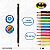 LAPIS COR BATMAN 12COR TRIS - Imagem 3