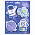 BLOCO DE ANOTACOES ASTRONAUTA - Imagem 1