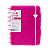 CADERNO DISCO PLUSH PINK - 220X160 - 80 FOLHAS BRW - Imagem 1