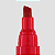 MARCADOR PERMANENTE VERMELHO COM PONTA CHANFRADA UNIDADE BRW - Imagem 2