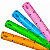 RÉGUA FLEXÍVEL 30 CM CORES (AZ, RS, LJ, VD) UNIDADE BRW - Imagem 1