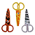 TESOURA ESCOLAR PLÁSTICA 13CM - PET ZOO UNIDADE BRW - Imagem 1