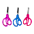 TESOURA ESCOLAR NEON CURVA 13CM UNIDADE BRW - Imagem 1