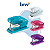 GRAMPEADOR PLÁSTICO MINI PARA 12FLS - BASE DE 7,5CM UNIDADE BRW - Imagem 1