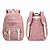 MOCHILA RLD BAG ROSA  E BRANCO - Imagem 1
