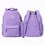 MOCHILA COM ESTOJO URSO LILAS - Imagem 1