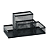 ORGANIZADOR ARAMADO ILHA 4 COMPART. - PRETO - Imagem 1