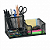ORGANIZADOR ARAMADO 3 COMPART. - QUADRADO - PRETO BRW - Imagem 1
