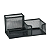 ORGANIZADOR ARAMADO 3 COMPART. - QUADRADO - PRETO BRW - Imagem 3