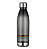 GARRAFA PLÁSTICA ESTAMPADA C/ TAMPA AL - 700ML - PRETO UNIDADE BRW - Imagem 1