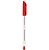 CANETA ESFEROGRÁFICA 1.0MM MID VERMELHA CORPO SEXTAVADO - UNIDADE BRW - Imagem 1