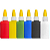 COLA COLORIDA 25GR C/ 6UN - AZUL, AMARELO, VERDE, VERMELHO, PRETO, BRANCO - Imagem 3