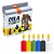 COLA COLORIDA 25GR C/ 6UN - AZUL, AMARELO, VERDE, VERMELHO, PRETO, BRANCO - Imagem 1