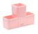 ORGANIZADOR DE MESA MODULAR TETRIS PLASTICO ROSA PASTEL BRW - Imagem 1