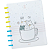 CADERNO DE DISCO BEST FRIEND 80 FOLHAS BRW BRW UNIDADE - Imagem 1
