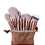 KIT PINCEIS SAQUINHO DE MAQUIAGEM CORES DIVERSAS - Imagem 1