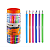 CANETA ESF GRIPLINE 1.0MM COLOR BAZZE PT C/ 24 UN - Imagem 1