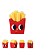 APONTADOR EM FORMATO DE FAST FOOD UNIDADE - Imagem 1