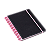 CADERNO DISCO GLITTER PRETO - 280X215 - 80 FOLHAS BRW - Imagem 2
