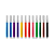 MINI CANETINHA HIDROCOR WAVE 12 CORES BAZZE - Imagem 2