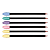PONTEIRA BORRACHA COLORS POLY UNIDADE BAZZE - Imagem 3