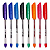 CAIXA C/ 36 CANETAS ESFEROGRÁFICAS GEL 1.0MM - CORES SORTIDAS BRW - Imagem 1