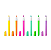 MARCA TEXTO NEON PT C/24 UNID BAZZE - Imagem 3