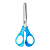 TESOURA ESCOLAR DE AÇO 13CM - BICOLOR CX C/24 UNID BRW - Imagem 3
