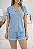Azul Geada - Pijama Americano Curto - Imagem 5