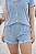 Azul Geada - Pijama Americano Curto - Imagem 4
