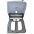 Suporte Toalheiro 2 ou 3 Dobras Branco - Celmac - Imagem 5