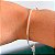Pulseira fita 2mm banhado a prata - Imagem 1