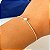 Pulseira mini trevo banhado a prata - Imagem 1