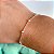 Pulseira veneziana com bolinhas banhado a prata - Imagem 1