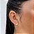 Brinco Ear Hook bolinhas banhado a prata - Imagem 1
