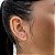 Brinco Ear Hook bolinhas banhado a prata - Imagem 2