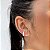 Brinco Ear Hook bolinhas banhado a prata - Imagem 3