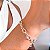 Pulseira elos grande banhado a prata - Imagem 1