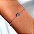 Pulseira mini coração banhado a prata - Imagem 1