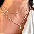Chocker medalinhas banhado a prata - Imagem 1