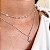 Chocker medalinhas banhado a prata - Imagem 3