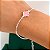 Pulseira Virginia trevo rosa banhado a prata - Imagem 2