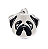 Plaquinha de Identificação Raça Pug Abricó - MyFamily - 217201 - Imagem 1