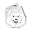 Plaquinha de Identificação Cão Spitz Branco - MyFamily - 751690 - Imagem 1