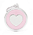Plaquinha de Identificação Círculo Rosa C/ Coração - MyFamily - 405014 - Imagem 1