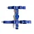 Conjunto Peitoral H + Guia 1,2m Azul - FreeFaro - Imagem 1