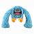 Brinquedo Pelúcia Monster King Kong Super Braços 28cm Azul - Petta - 517149 - Imagem 1