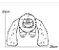 Brinquedo Pelúcia Monster King Kong Super Braços 28cm Verde - Petta - 328284 - Imagem 3
