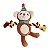 Brinquedo Pelúcia Macaco com Corda e Apito - Fofos - DCF18882 - Imagem 1